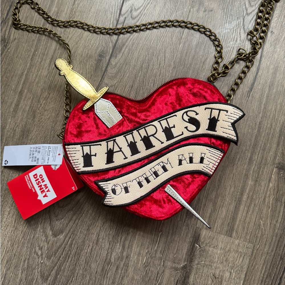 Disney Red Heart Crossbody Bag
